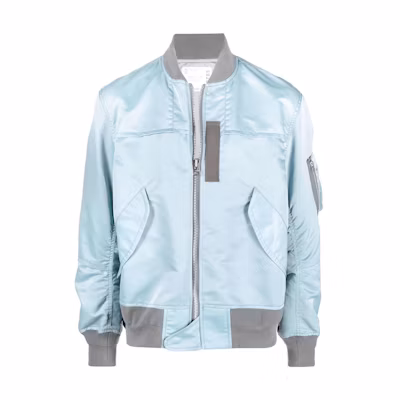 Sacai SS22 Contrast Trim Bomber Jacket Blue 22-02785M-451