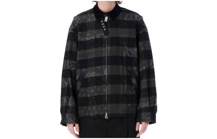 Sacai SS23 Floral Print Button-Up Jacket Black 23-02967MC-001