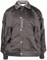 Sacai SS23 Glossy Solid Color Bomber Jacket Men’s - Taupe Gray 2302992M531 Sacai SS23 Glossy Solid Color Bomber Jacket Men’s - Taupe Gray 2302992M531