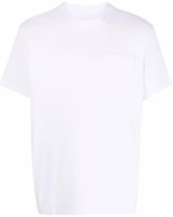 Sacai SS23 White Crewneck Side Zipper Short Sleeve T-Shirt SCM063101 Sacai SS23 White Crewneck Side Zipper Short Sleeve T-Shirt SCM063101