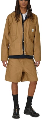 サカイ SS24 ベージュ 編み込みベルト メンズ カジュアルショーツ ジッパークロージャー 24-03392M-651 Purchase サカイ SS24 ベージュ 編み込みベルト メンズ カジュアルショーツ ジッパークロージャー 24-03392M-651