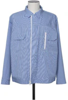 Sacai Striped Zip-Up Collar Jacket Men’s Blue 24-03404M-458 Sacai Striped Zip-Up Collar Jacket Men’s Blue 24-03404M-458