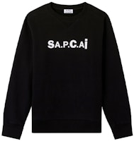 Sacai x A.P.C SS21 Logo Print Crewneck Sweatshirt Unisex Collaboration. M27656 Sacai x A.P.C SS21 Logo Print Crewneck Sweatshirt Unisex Collaboration. M27656