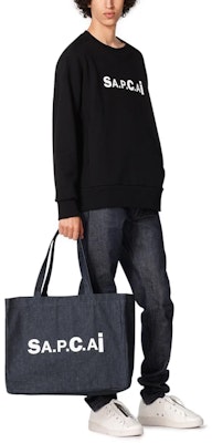 サカイ x A.P.C SS21 ロゴプリント クルーネック スウェットシャツ 男女兼用 コラボレーション M27656 Purchase サカイ x A.P.C SS21 ロゴプリント クルーネック スウェットシャツ 男女兼用 コラボレーション M27656