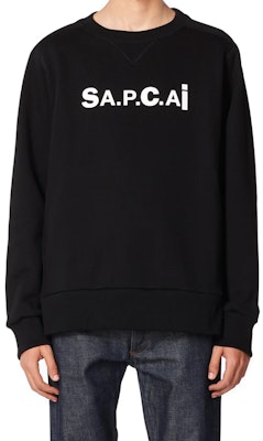 サカイ x A.P.C SS21 ロゴプリント クルーネック スウェットシャツ 男女兼用 コラボレーション M27656 Sizing サカイ x A.P.C SS21 ロゴプリント クルーネック スウェットシャツ 男女兼用 コラボレーション M27656