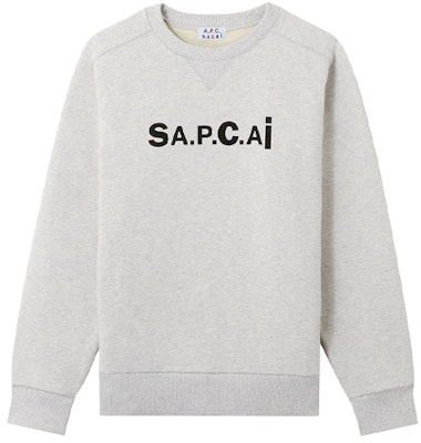 サカイ x A.P.C SS21 ロゴプリント クルーネック スウェットシャツ 男女兼用 コラボレーション M27656 Cheap サカイ x A.P.C SS21 ロゴプリント クルーネック スウェットシャツ 男女兼用 コラボレーション M27656