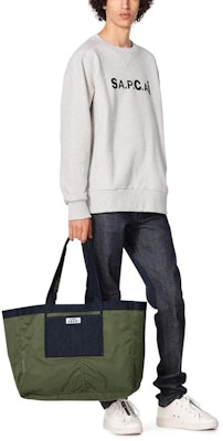 サカイ x A.P.C SS21 ロゴプリント クルーネック スウェットシャツ 男女兼用 コラボレーション M27656 2