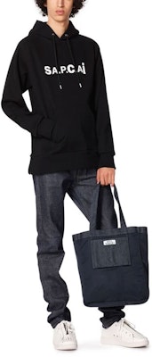 Sacai x A.P.C SS21 ユニセックス パーカー 長袖 カジュアル スウェットシャツ. m27655 Purchase Sacai x A.P.C SS21 ユニセックス パーカー 長袖 カジュアル スウェットシャツ. m27655