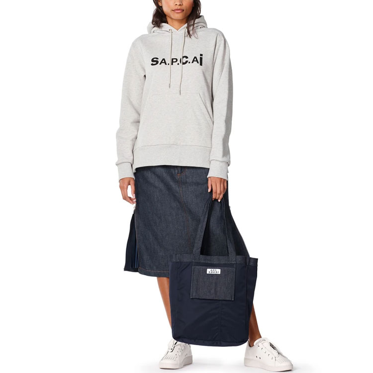 Sizing Sacai x A.P.C SS21 ユニセックス パーカー 長袖 カジュアル スウェットシャツ. m27655