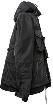 サカイ x ACRONYM® ブラック マルチポケット パッカブル フードジャケット. 22-02761M Shop サカイ x ACRONYM® ブラック マルチポケット パッカブル フードジャケット. 22-02761M