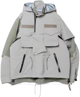Sacai x Acronym FW22 Colorblock Hoodie Jacket Khaki Green Mens SAC-J2761 Sacai x Acronym FW22 Colorblock Hoodie Jacket Khaki Green Mens SAC-J2761