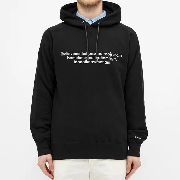 Details for Sacai x Albert Einstein Graphic Hoodie Unisex Long Sleeve Pullover 20-0114S