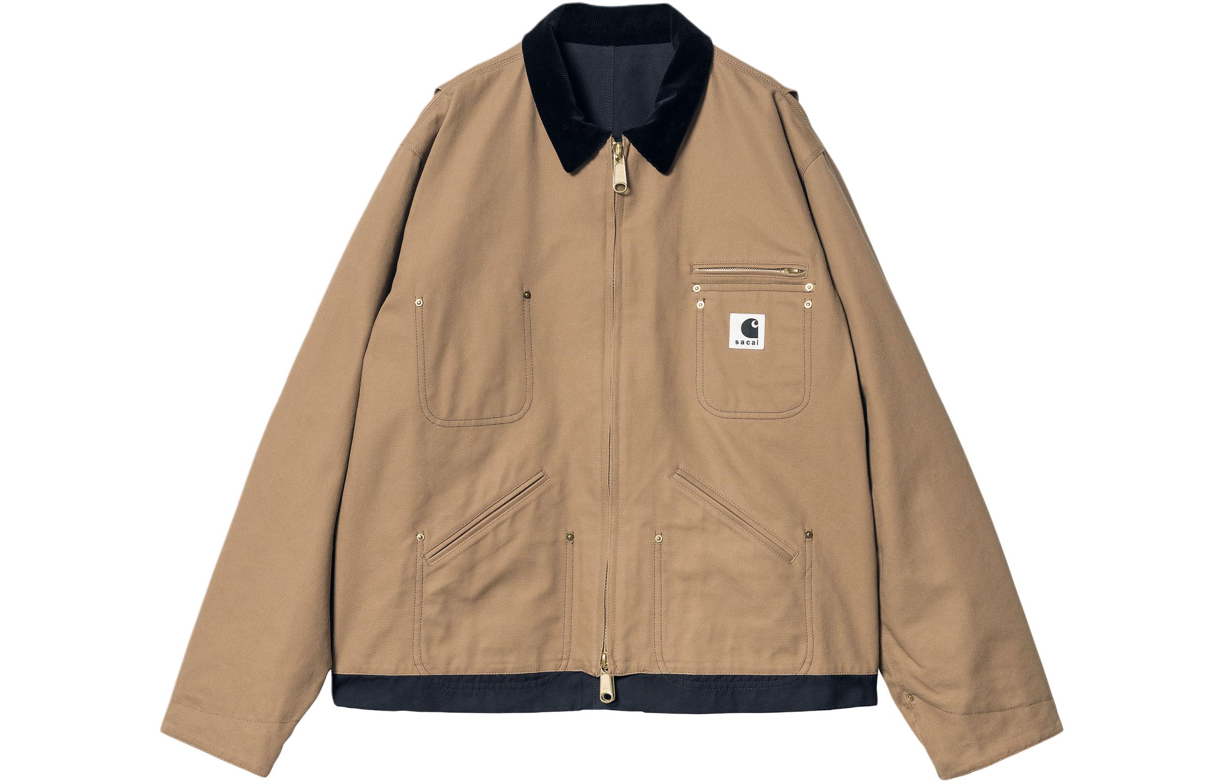 Sacai x Carhartt WIP Collab SS24 Detroit Jacket  Khaki I034101-2LG-XX