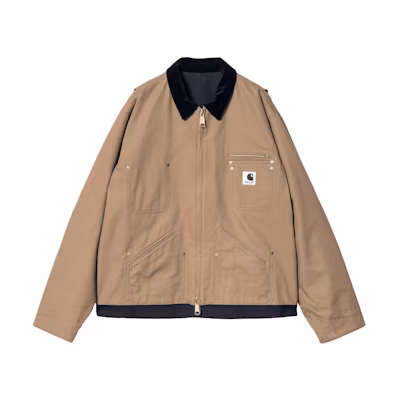 Sacai Carhartt WIP Collab SS24 Detroit Jacket Khaki I034101-2LG-XX