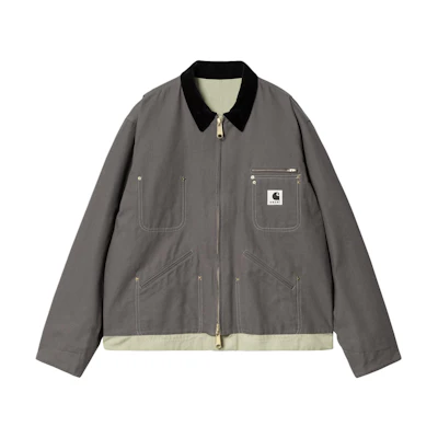 Sacai Carhartt WIP Detroit Jacket SS24 Grey Collaboration. I034101-2KT-XX