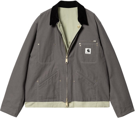 サカイ x カーハート WIP デトロイトジャケット SS24 グレー コラボレーション I034101-2KT-XX Lookbook サカイ x カーハート WIP デトロイトジャケット SS24 グレー コラボレーション I034101-2KT-XX