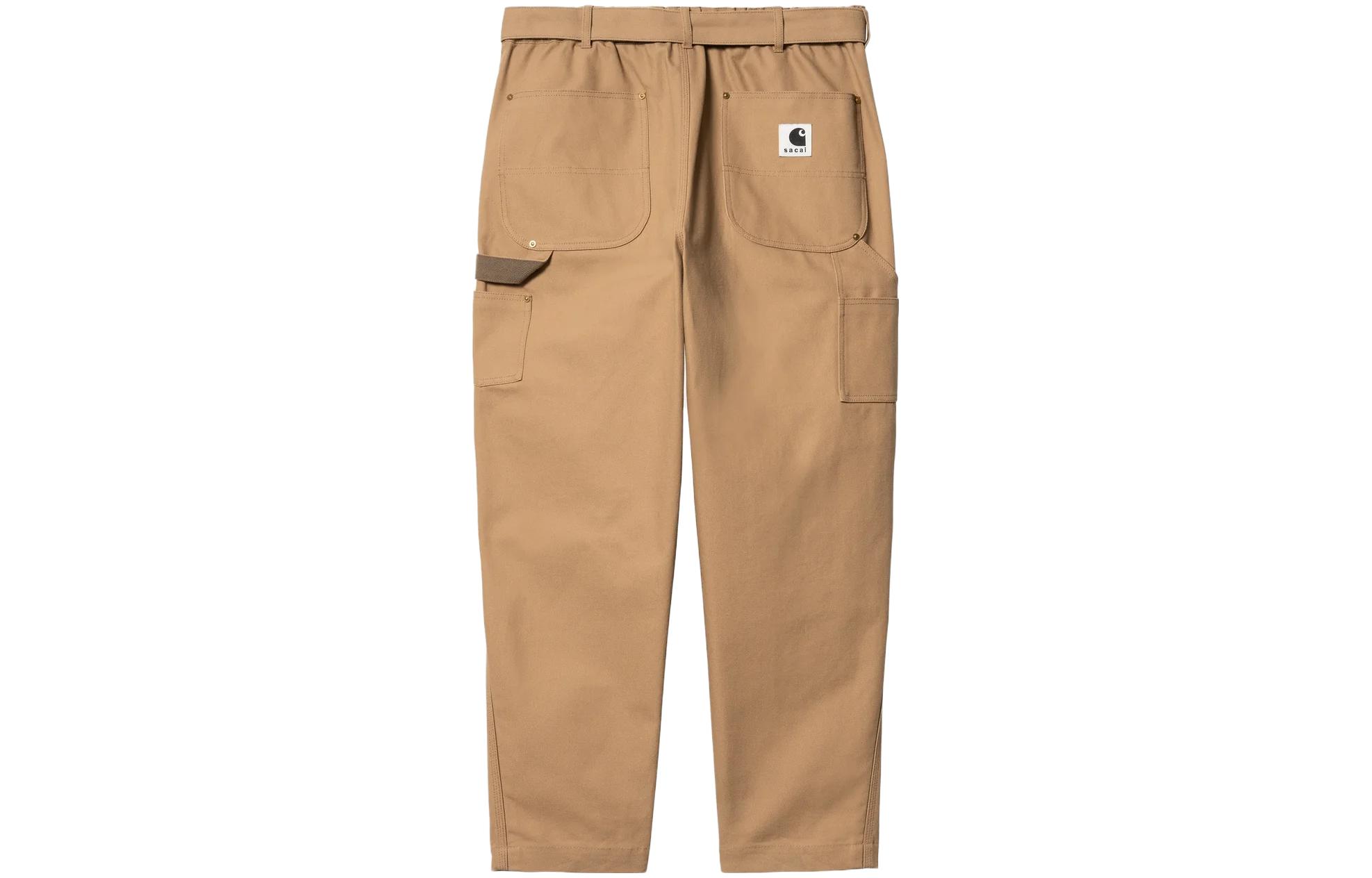 Lookbook Sacai x Carhartt WIP FW23 棕色直筒西裤男女同款裤子 23-0555S-651