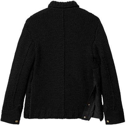 サカイ x カーハート WIP FW23 ニットシャツ ブラック マルチポケット ユニセックス 長袖 23-03111M-001 Shop サカイ x カーハート WIP FW23 ニットシャツ ブラック マルチポケット ユニセックス 長袖 23-03111M-001