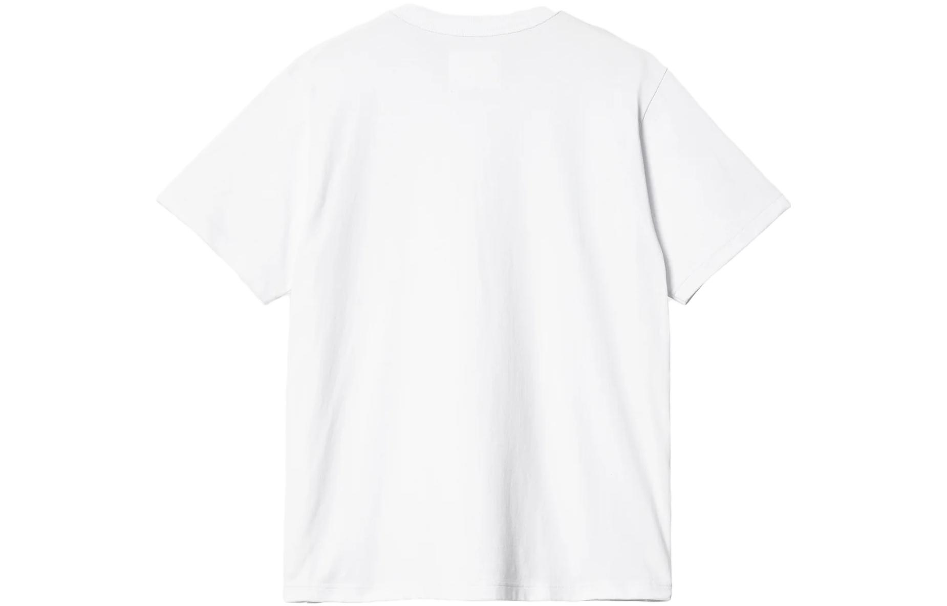 Lookbook サカイ x カーハート WIP FW23 ロゴ スプリットヘム Tシャツ ユニセックス ホワイト. 23-0557S-101