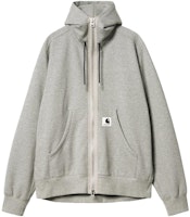 sacai x Carhartt WIP FW23 Logo Zip Hoodie Unisex Grey. 23-0556S-376 sacai x Carhartt WIP FW23 Logo Zip Hoodie Unisex Grey. 23-0556S-376