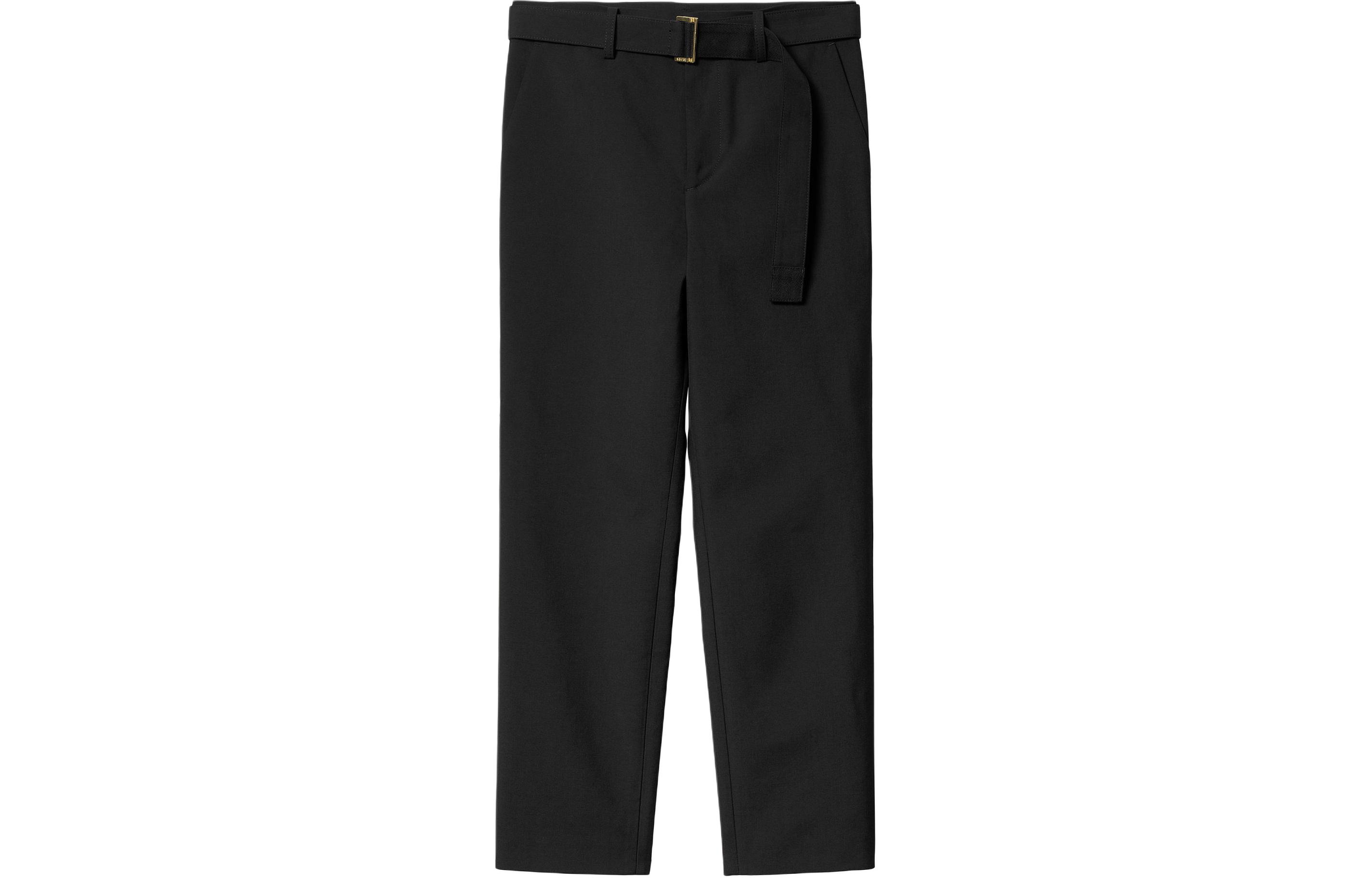 Sacai x Carhartt WIP SS24  Black Straight-Leg Casual Pants. I034095-1VR-XX