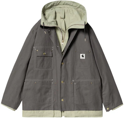 Sacai x Carhartt WIP SS24 Gray Patchwork Hoodie Jacket Unisex I034098-2KT-XX Buy Sacai x Carhartt WIP SS24 Gray Patchwork Hoodie Jacket Unisex I034098-2KT-XX