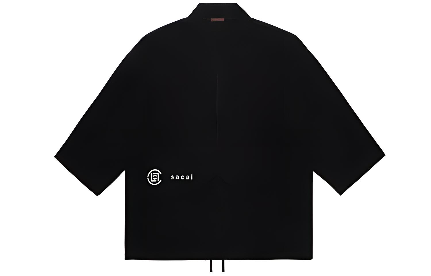Sacai x CLOT FW21 Black Logo Jacket Collaboration SLJK21FJK001-BK