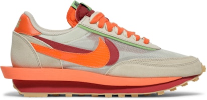 sacai x CLOT x Nike LDWaffle 'Net Orange Blaze' DH1347-100 sacai x CLOT x Nike LDWaffle 'Net Orange Blaze' DH1347-100