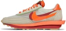 Lookbook sacai x CLOT x Nike LDWaffle 'Net Orange Blaze' Lelaki/Wanita DH1347-100