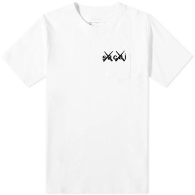 サカイ x KAWS カラフル グラフィック Tシャツ ユニセックス 21-0285S Buy サカイ x KAWS カラフル グラフィック Tシャツ ユニセックス 21-0285S