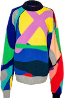 Order Sacai x KAWS 彩色印花羊毛針織套頭毛衣 男女通用 21-02579M