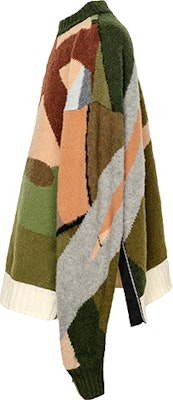 サカイ x KAWS カラフル プリント ウール ニット プルオーバー セーター ユニセックス 21-02579M Sizing サカイ x KAWS カラフル プリント ウール ニット プルオーバー セーター ユニセックス 21-02579M