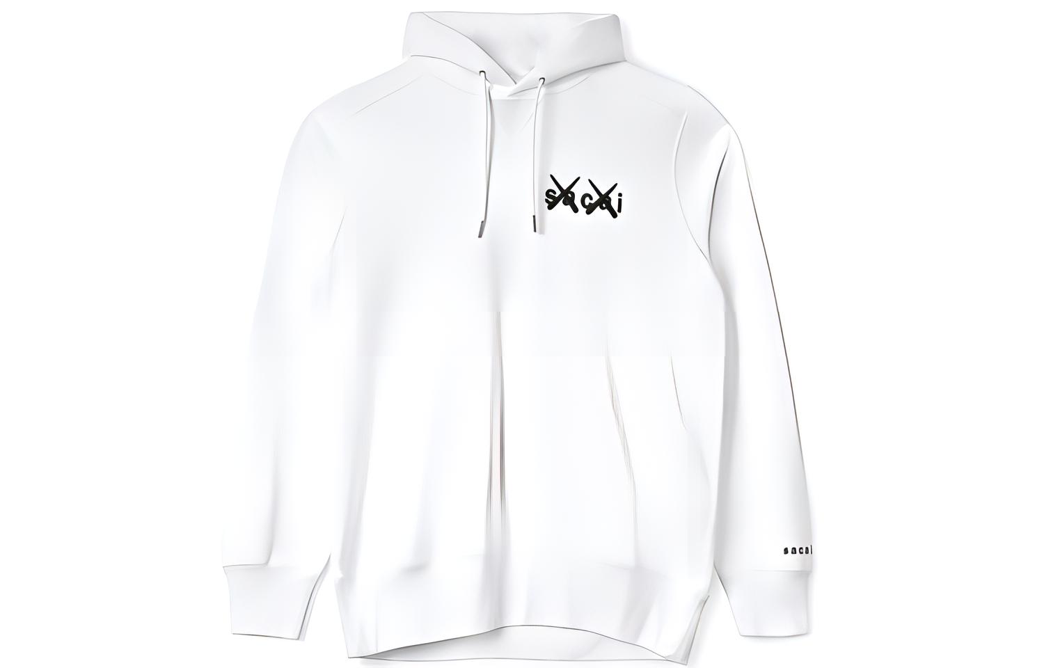 Sacai x KAWS Letter Hoodie Unisex Collaboration. 21-0283S