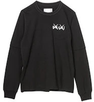 Order Sacai x KAWS 男女長袖棉質圓領T恤 21-0284S