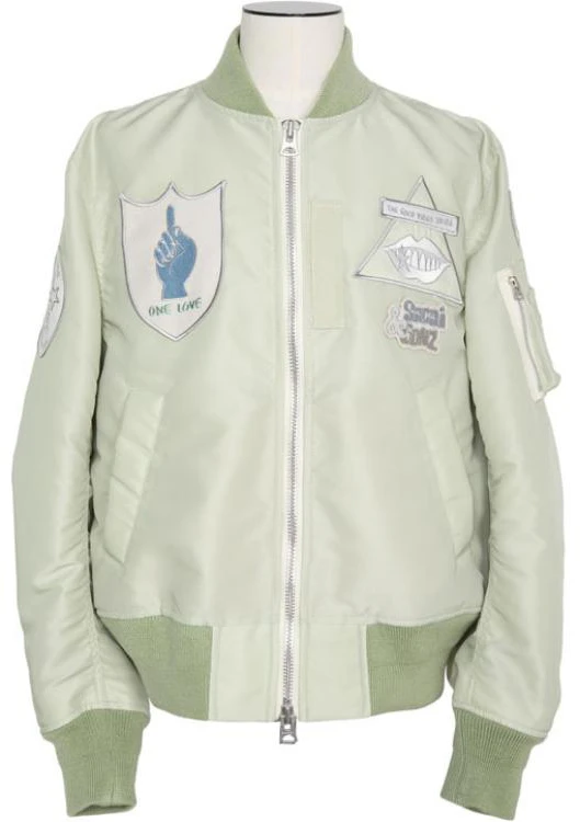 sacai-x-mark-gonzalez-fw-24-green-letter-patch-print-oversized-jacket-men-24-03524-m-589