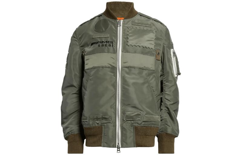 Sacai Mercedes-AMG FW23 Nylon Patch Bomber Jacket Unisex Green 10142483