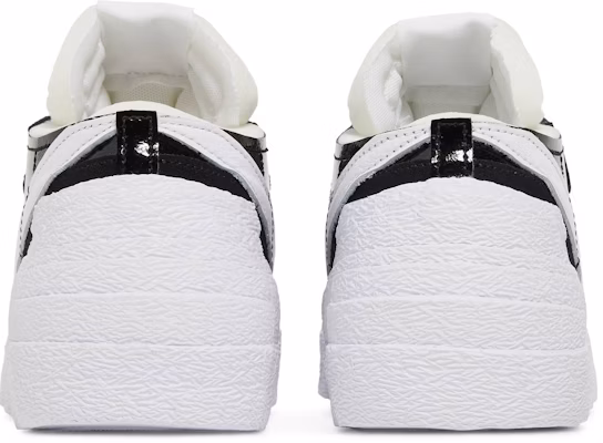 sacai x Nike Blazer Low 'Black Patent' Hitam Berkilat DM6443-001 Details for sacai x Nike Blazer Low 'Black Patent' Hitam Berkilat DM6443-001