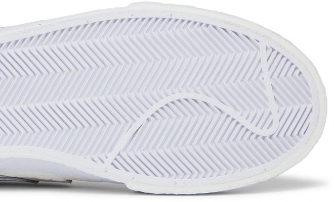 sacai x Nike Blazer Low ''Weiß Grau'' DM6443-100 Details for sacai x Nike Blazer Low ''Weiß Grau'' DM6443-100