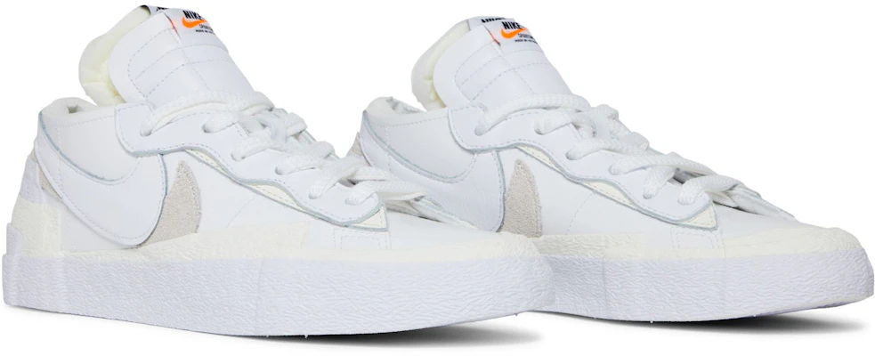 sacai x Nike Blazer Low ''Weiß Grau'' DM6443-100 1