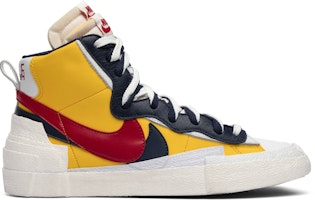 sacai x Nike Blazer Mid 'Maize Navy' BV0072-700 sacai x Nike Blazer Mid 'Maize Navy' BV0072-700