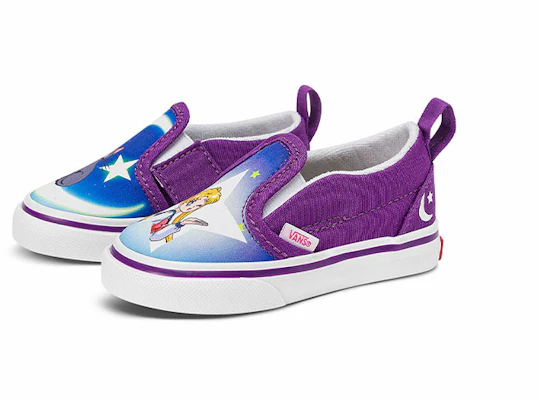 幼童 美少女戰士 x Vans 無帶懶人鞋 低筒休閒板鞋 紫藍色 Order 幼童 美少女戰士 x Vans 無帶懶人鞋 低筒休閒板鞋 紫藍色