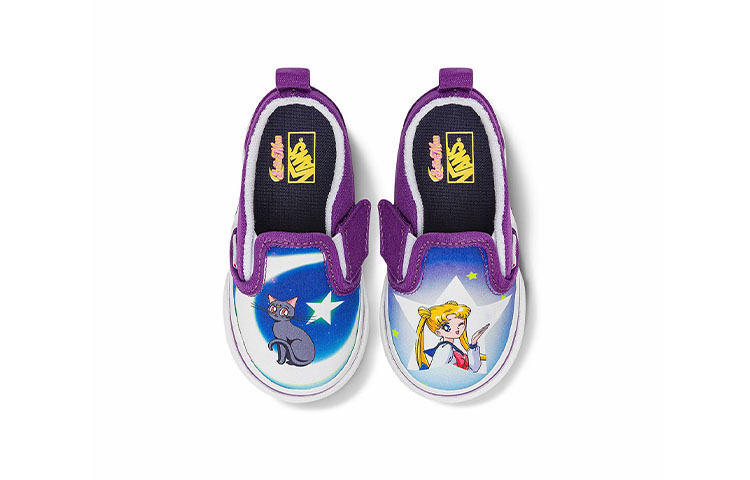 Lookbook 세일러문 x 반스 슬립온 V '블루 퍼플' VN0A5EFK5RH