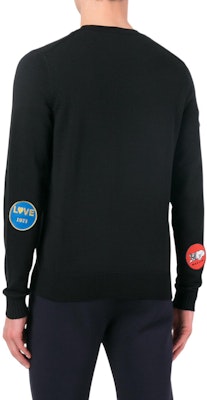 SAINT LAURENT Black Crewneck Slim Fit Printed Long Sleeve Sweater 482619-Y1VG1-1000 Shop SAINT LAURENT Black Crewneck Slim Fit Printed Long Sleeve Sweater 482619-Y1VG1-1000