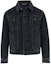 Buy SAINT LAURENT Black Denim Jacket with Point Collar and Button Closure. 695177Y07TE3962