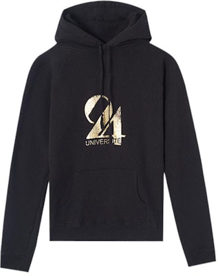 SAINT LAURENT Black Digital Logo Print Hoodie 557924YBEA21039 Buy SAINT LAURENT Black Digital Logo Print Hoodie 557924YBEA21039