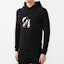 Details for SAINT LAURENT Black Digital Logo Print Hoodie 557924YBEA21039