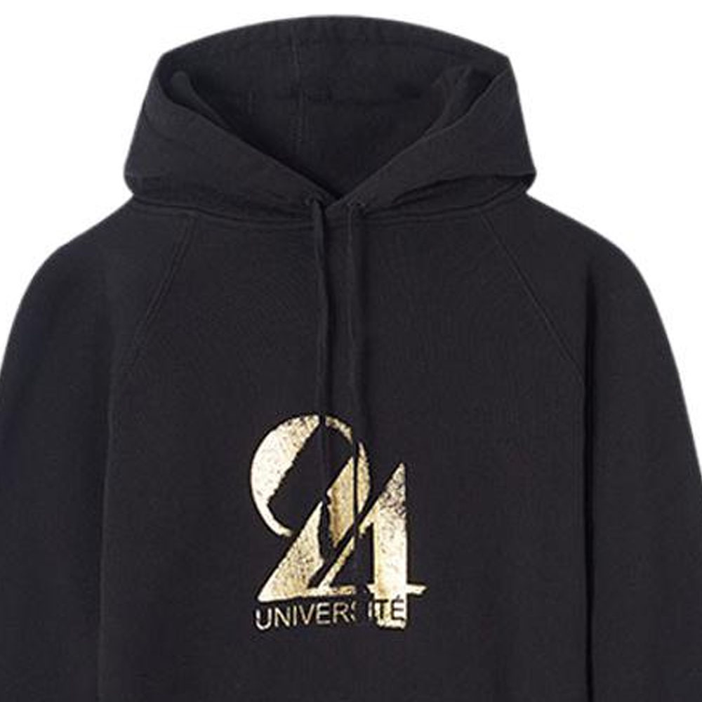 Sizing SAINT LAURENT  Black Digital Logo Print Hoodie 557924YBEA21039