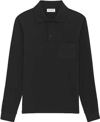Saint Laurent Polo Lengan Panjang Hitam dengan Saku Dada. 750525Y37HC1000 Buy Saint Laurent Polo Lengan Panjang Hitam dengan Saku Dada. 750525Y37HC1000