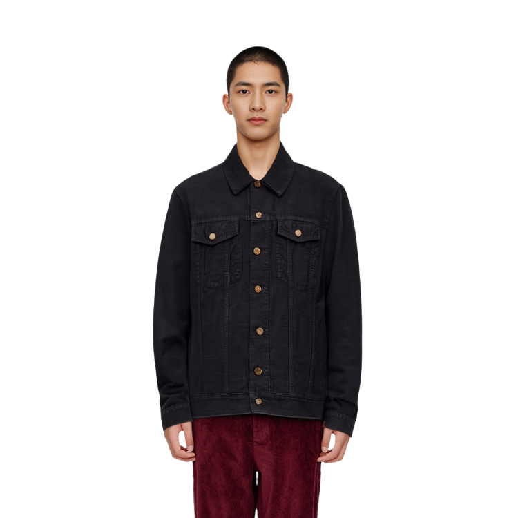 Lookbook SAINT LAURENT 黑色單排扣長袖外套 SS22 系列 695177-Y04EB-1025