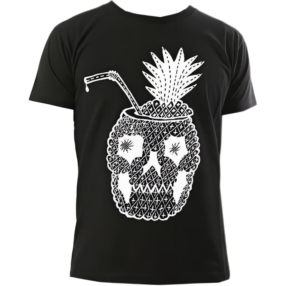 SAINT LAURENT  Black Solid Color Letter Print T-Shirt 343881Y2EB11000